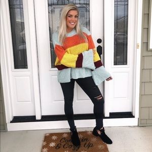 Oversize Block Sweater